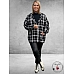 NO.1 BY OX Vest/jasje Geruit Zwart/Wit